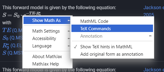 tex commands